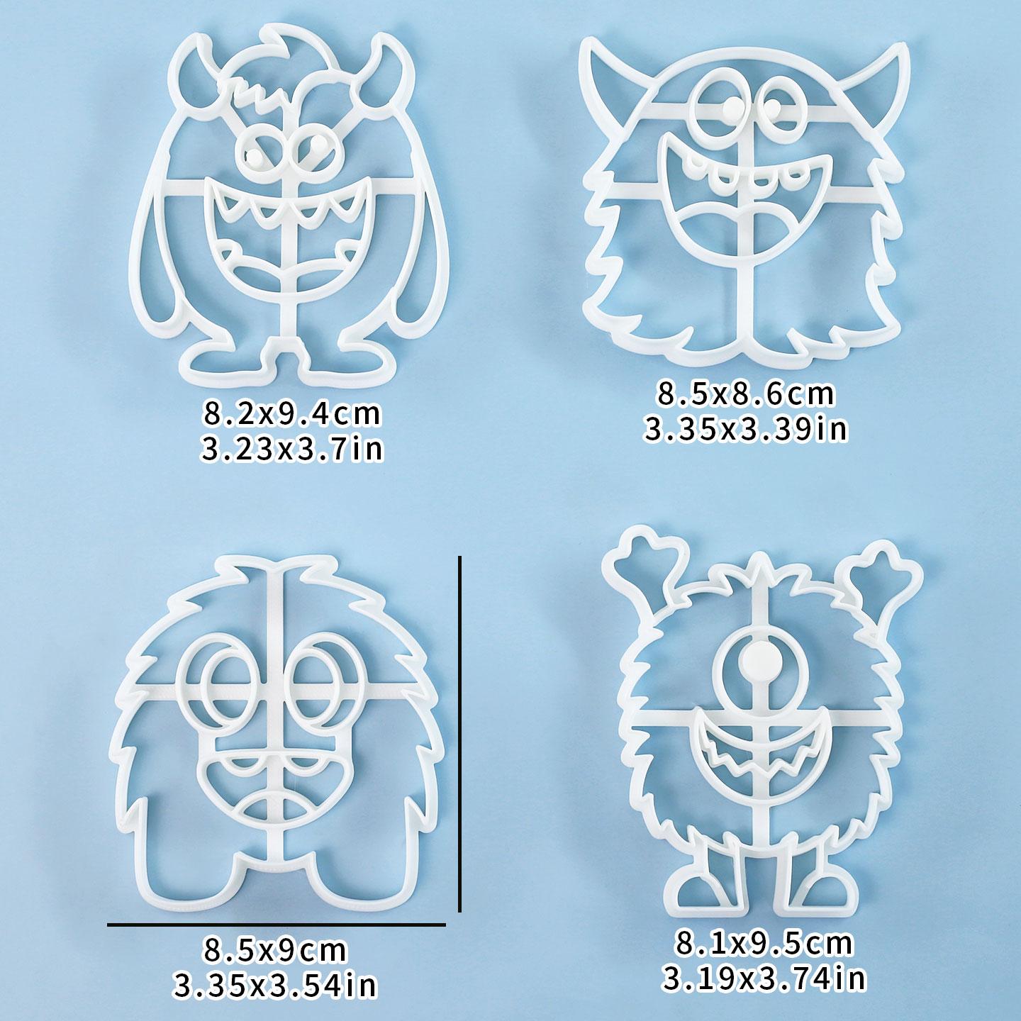 1 Pc/4 Pcs Large Monster Cooki - Art Craft Party recensie en prijs