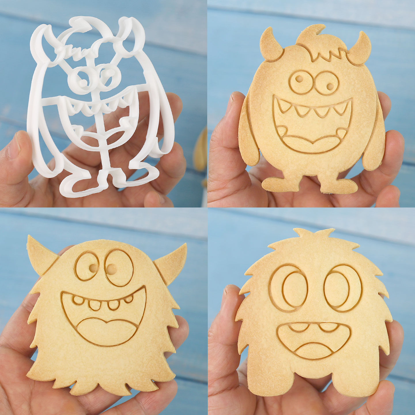 1 Pc/4 Pcs Large Monster Cooki - Art Craft Party recensie en prijs