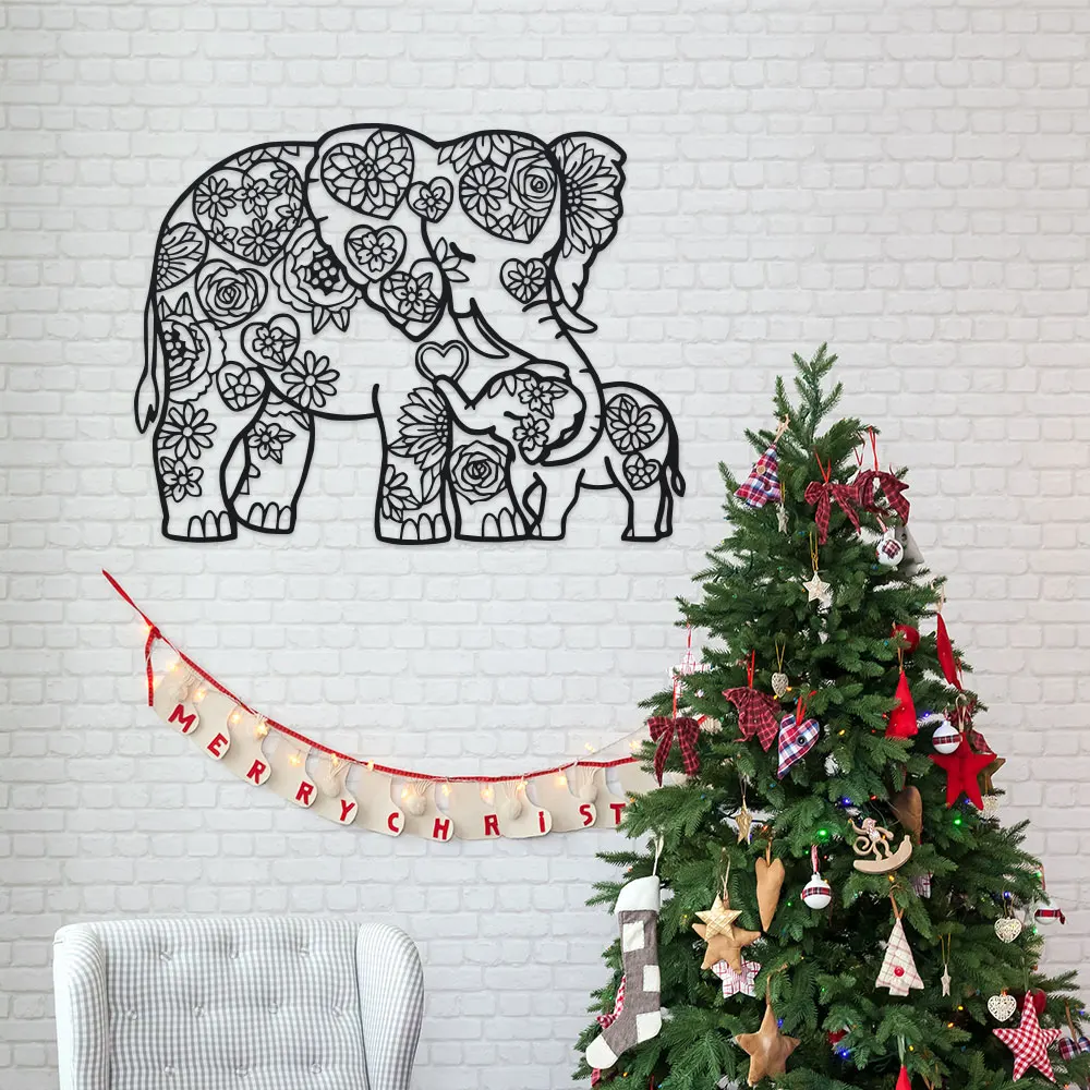 Iron Elephant with Floral Hear - Art Craft Elephant recensie en prijs