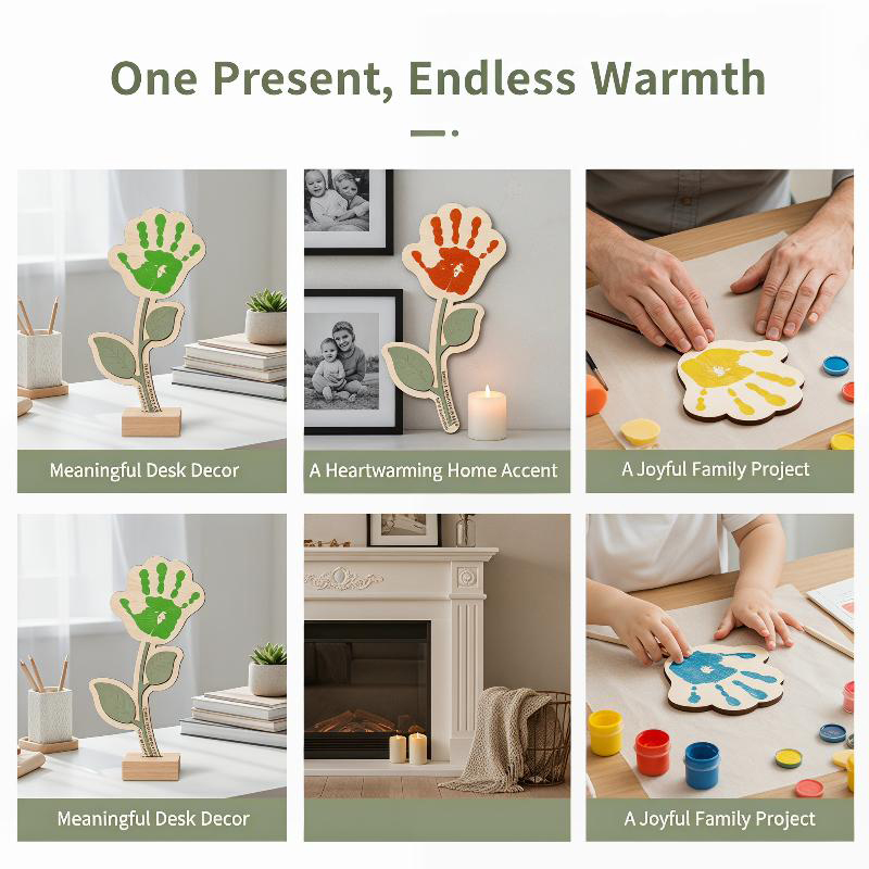 Blank Handprint Wood Flower Pl - Art And Craft For Nursery recensie en prijs