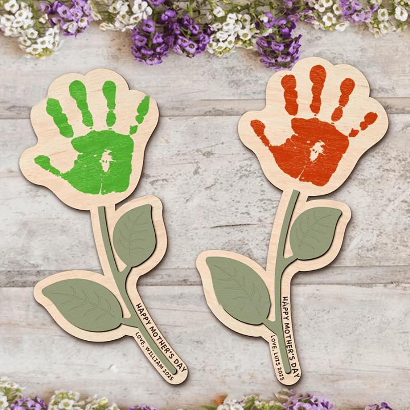 Blank Handprint Wood Flower Pl - Art And Craft For Nursery recensie en prijs