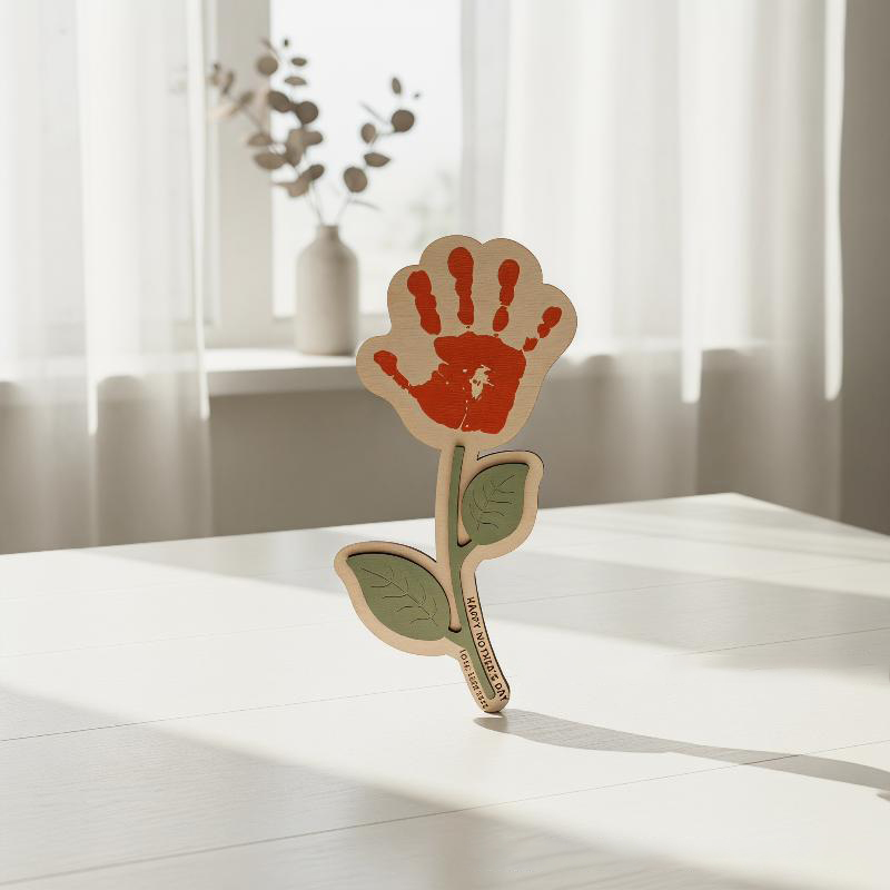 Blank Handprint Wood Flower Pl - Art And Craft For Nursery recensie en prijs