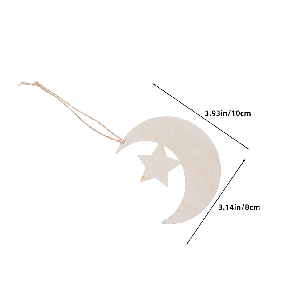 40Pcs Blank Wooden Moon and St - Art And Craft For Nursery recensie en prijs