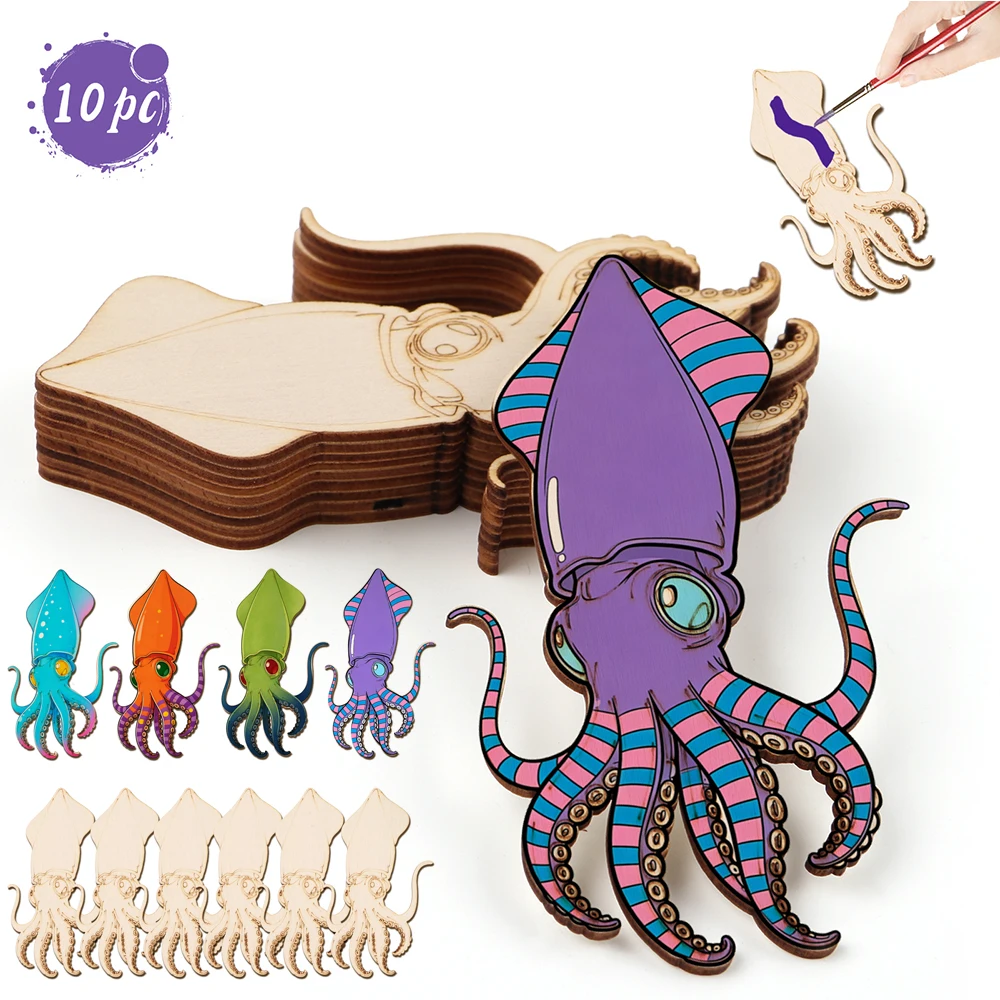10pcs/set Unfinished Wood Craf - Art & Craft On Wild Animals For Preschoolers recensie en prijs