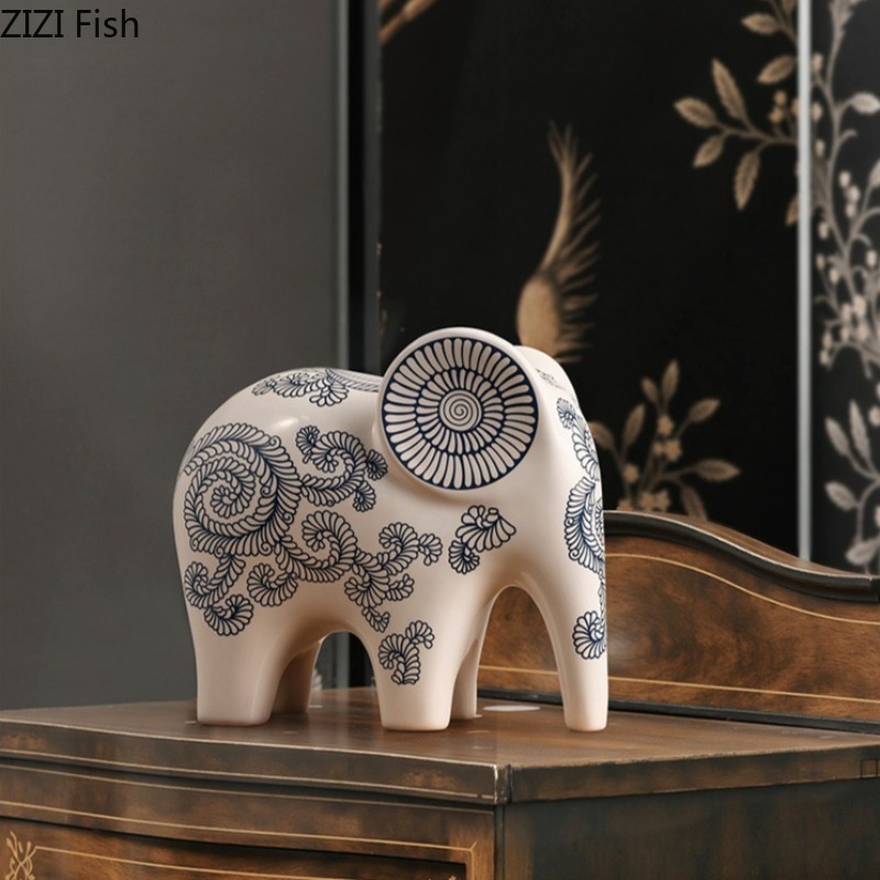 New Chinese Style Ceramic Elep - Art Craft Elephant recensie en prijs