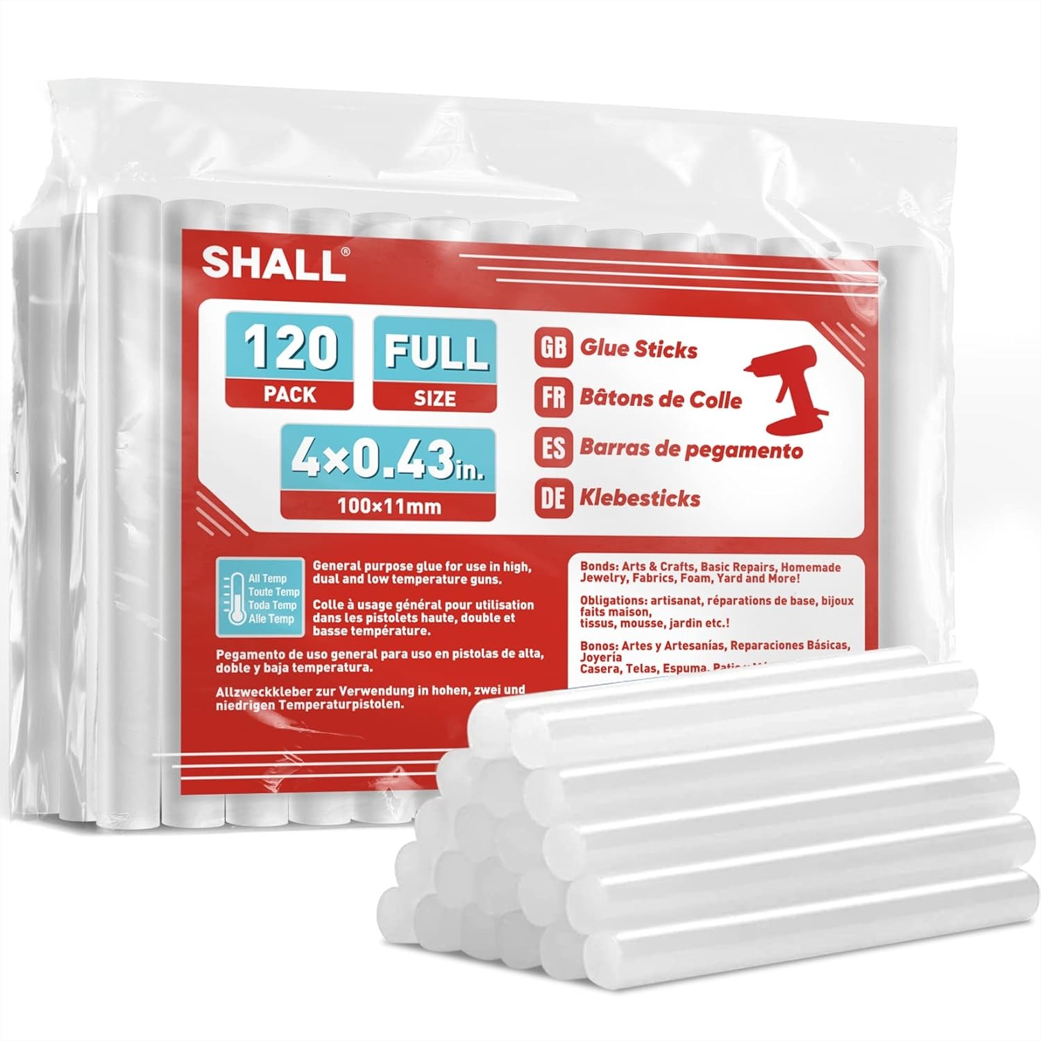 Full Size Hot Glue Sticks 0.43 - Art X Craft recensie en prijs