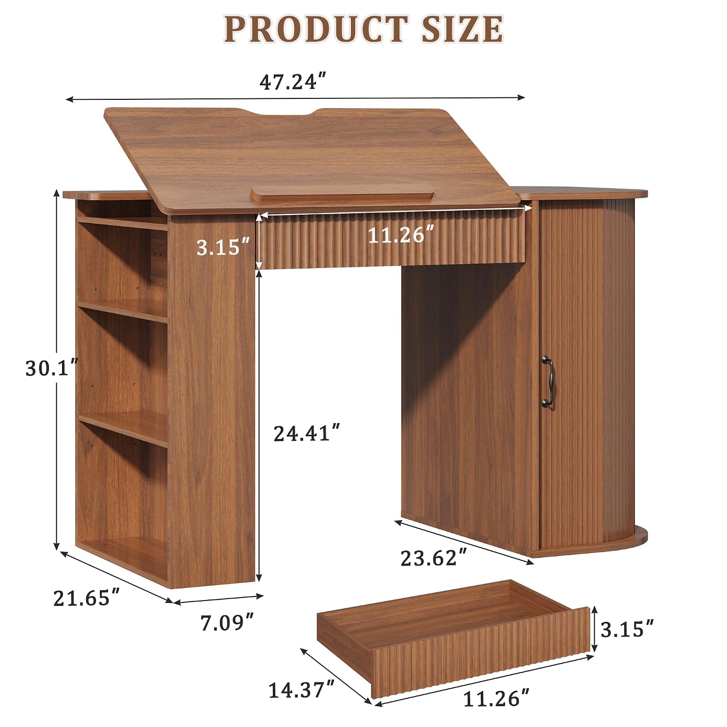 Drafting Table with Storage Ca - Art & Craft On Wild Animals For Preschoolers recensie en prijs