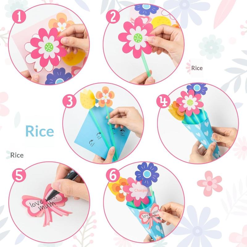 12Pcs Flower Bouquet Craft Kit - Art And Craft For Mother'S Day recensie en prijs