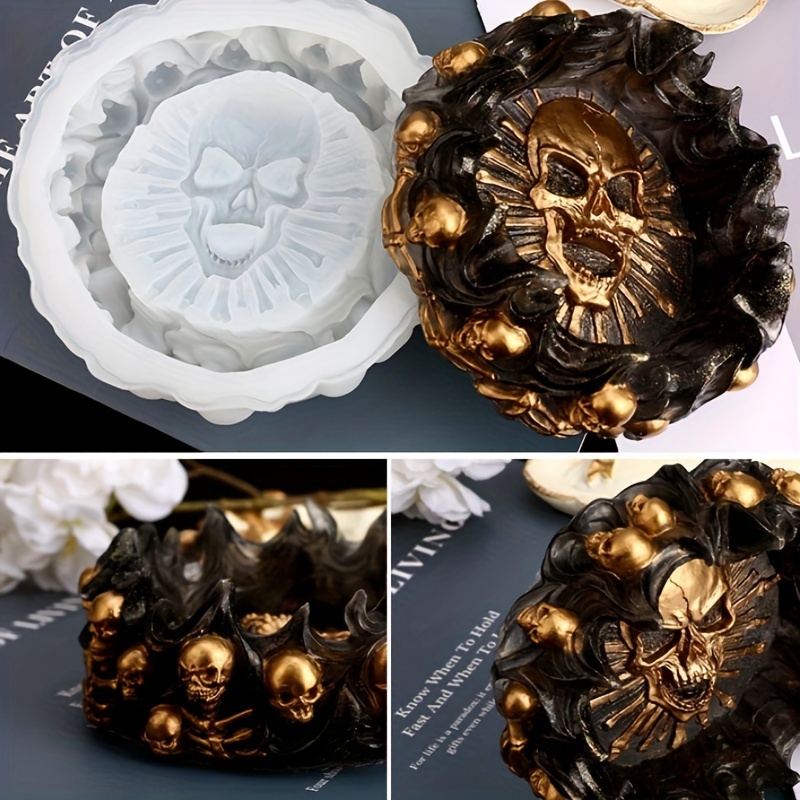 Ashtray mold, skull DIY craft  - Art Craft Party recensie en prijs