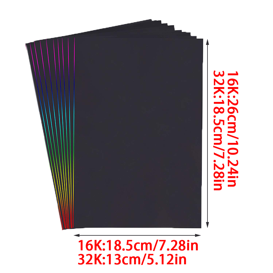 10/30pcs Rainbow Scratch Paper - Art Craft Birthday Party recensie en prijs
