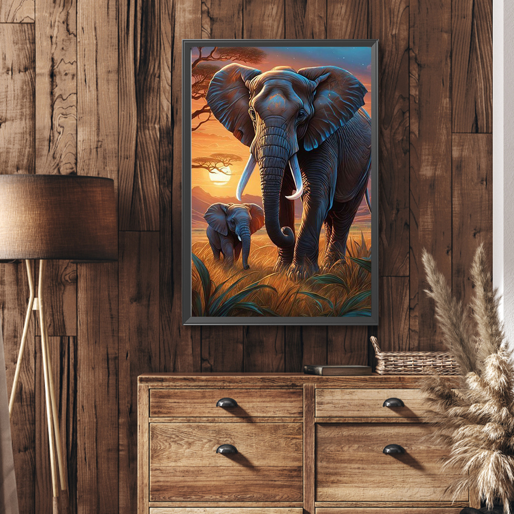 5D DIY Full Round Drill Diamon - Art Craft Elephant recensie en prijs