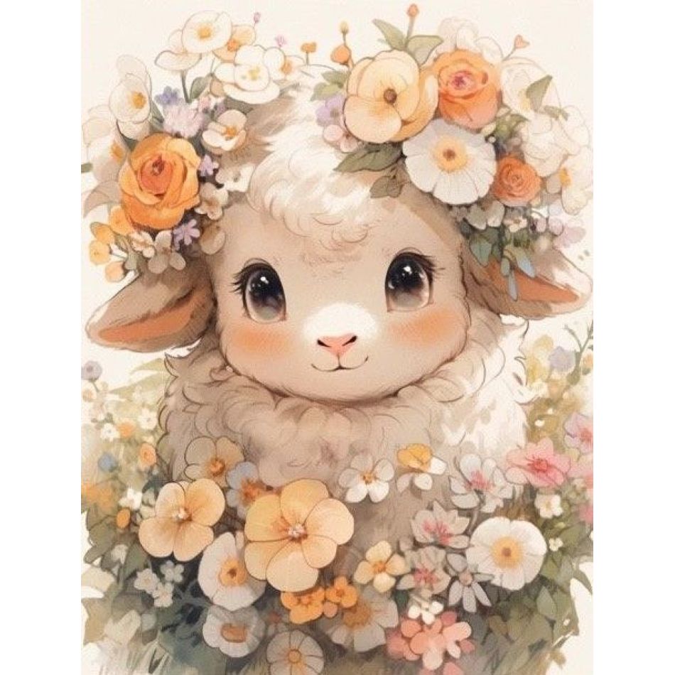 RUOPOTY Flower Wreath Lamb 5d  - Art Craft Ideas For Adults recensie en prijs