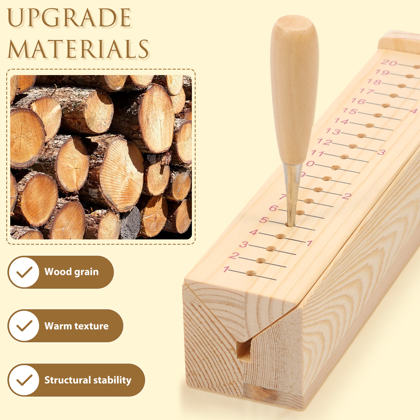 Wood Bookbinding Punching Crad - Bookbinding Supply Kit recensie en prijs