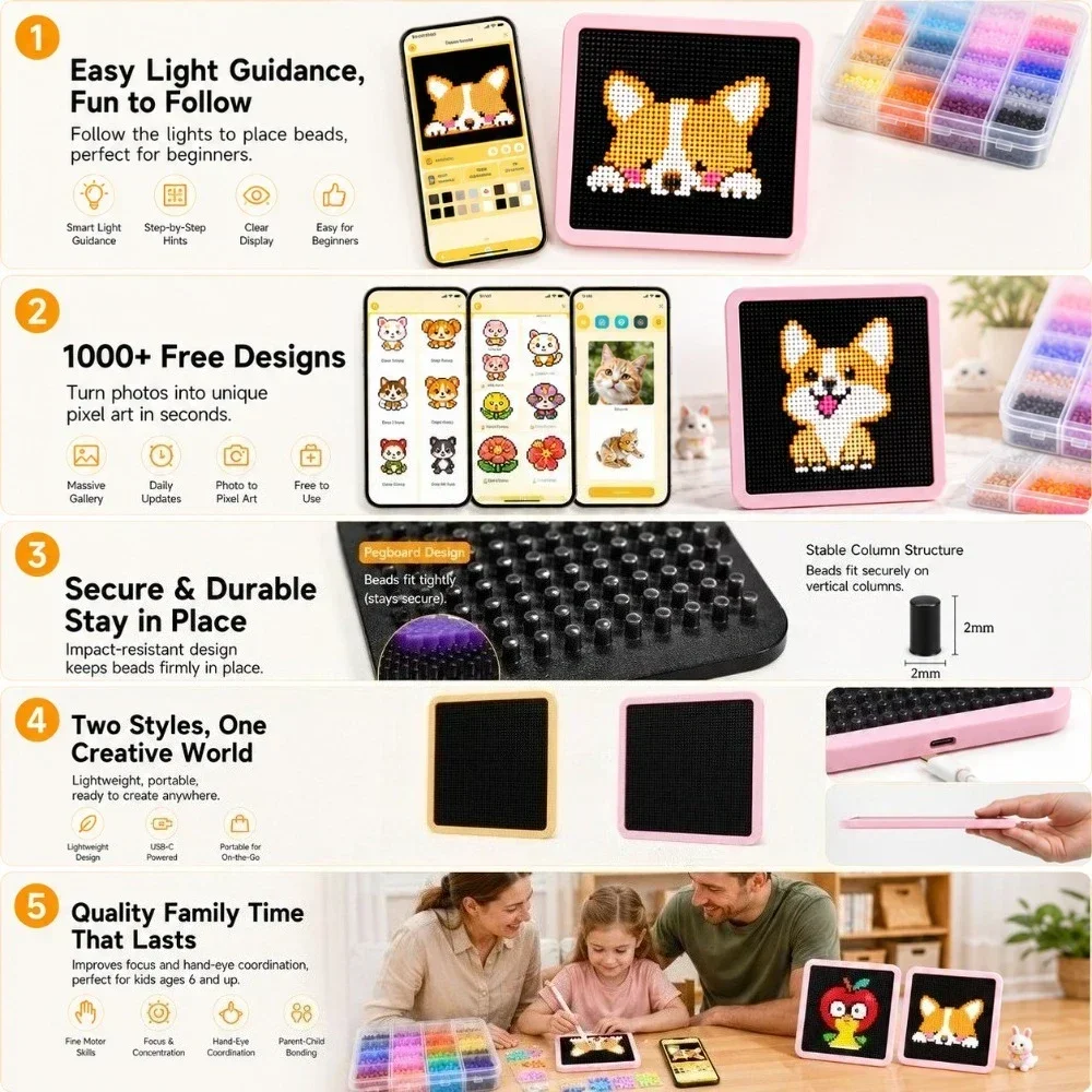 LED Smart Fuse Bead Pegboard,  - Art Crafting recensie en prijs