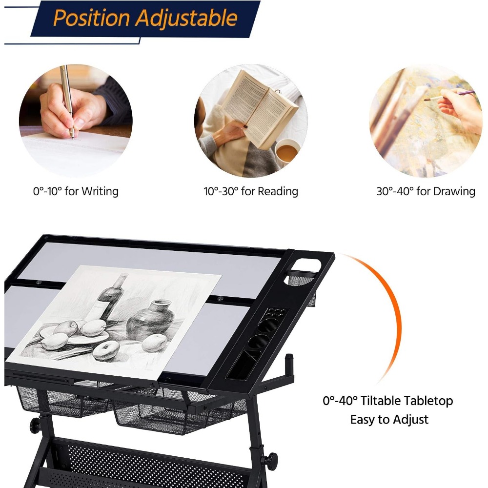 Height Adjustable Drafting Tab - Art & Craft On Wild Animals For Preschoolers recensie en prijs