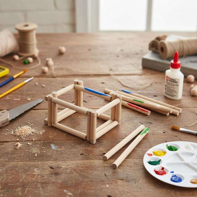 25Pcs Natural Birch Hardwood D - Art X Craft recensie en prijs