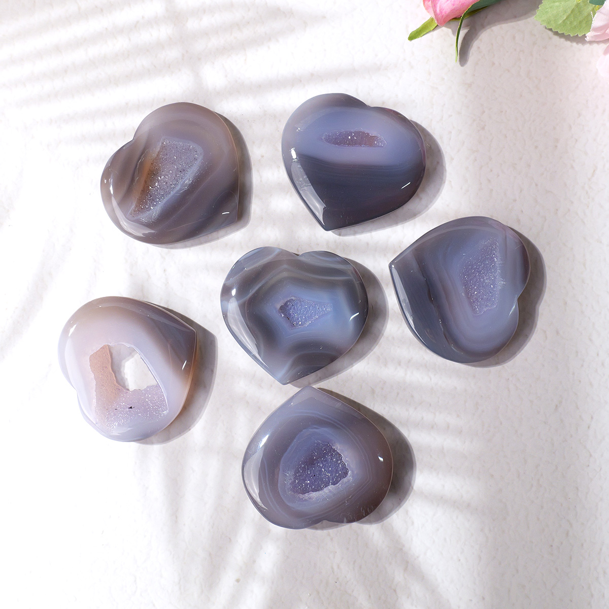 1PC Natural Agate Love Heart S - Art And Craft For Mother'S Day recensie en prijs