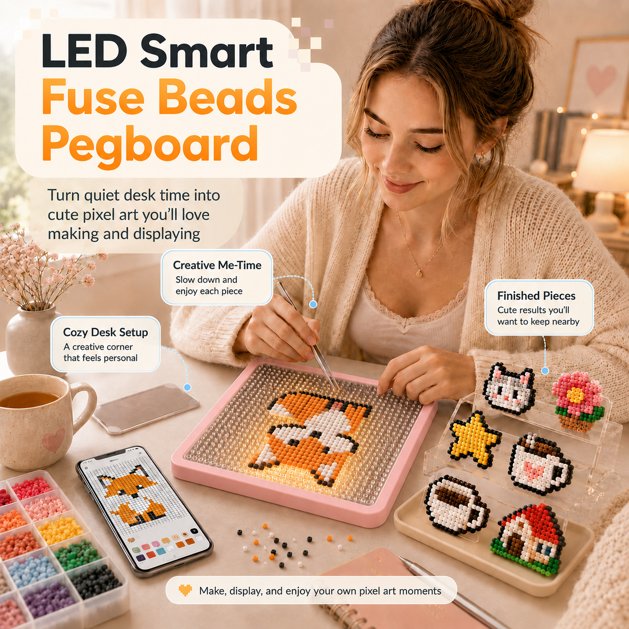 LED Fuse Beads Craft Pegboard  - Art Crafting recensie en prijs