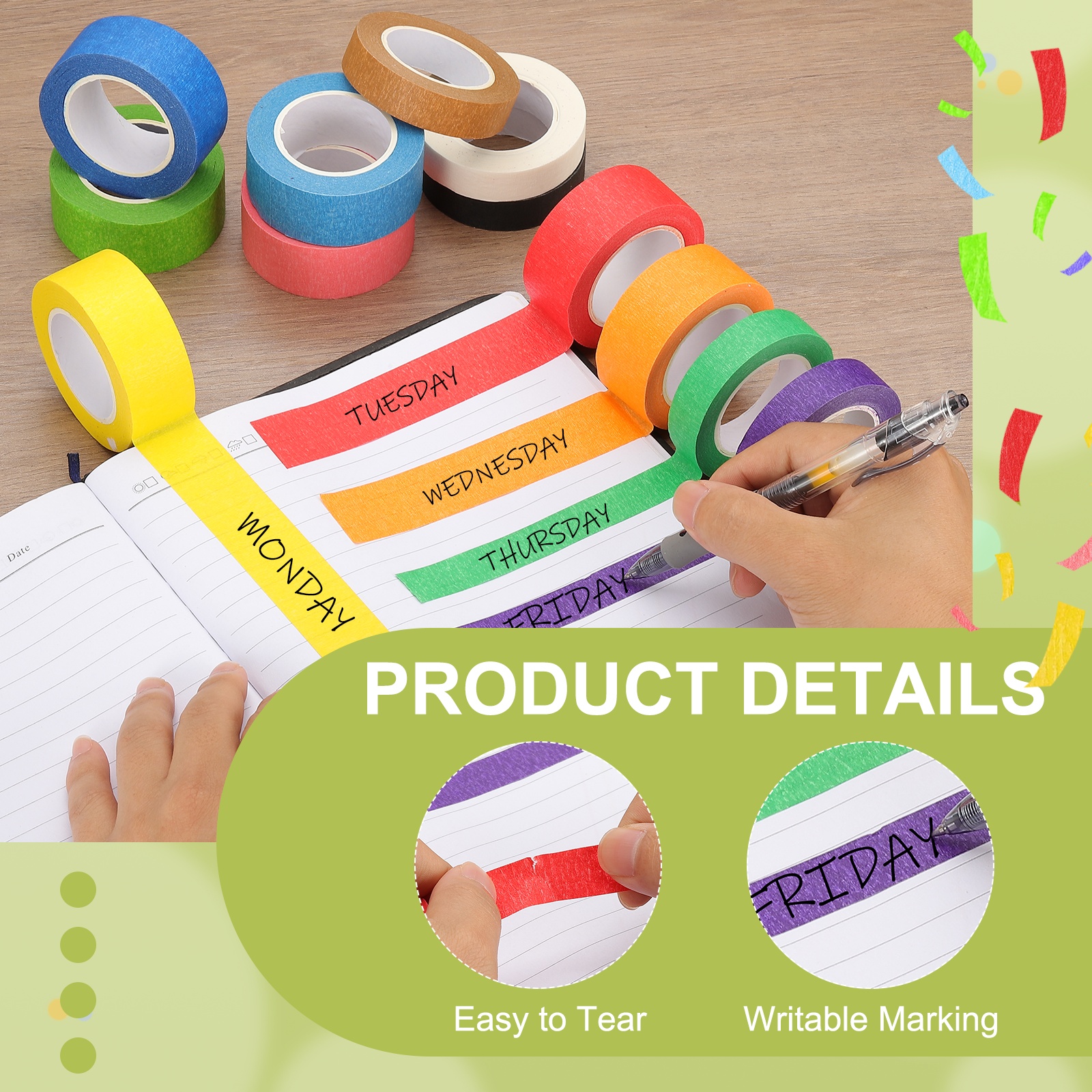 7Rolls 25mmx13Meters Masking T - Art And Craft Science recensie en prijs