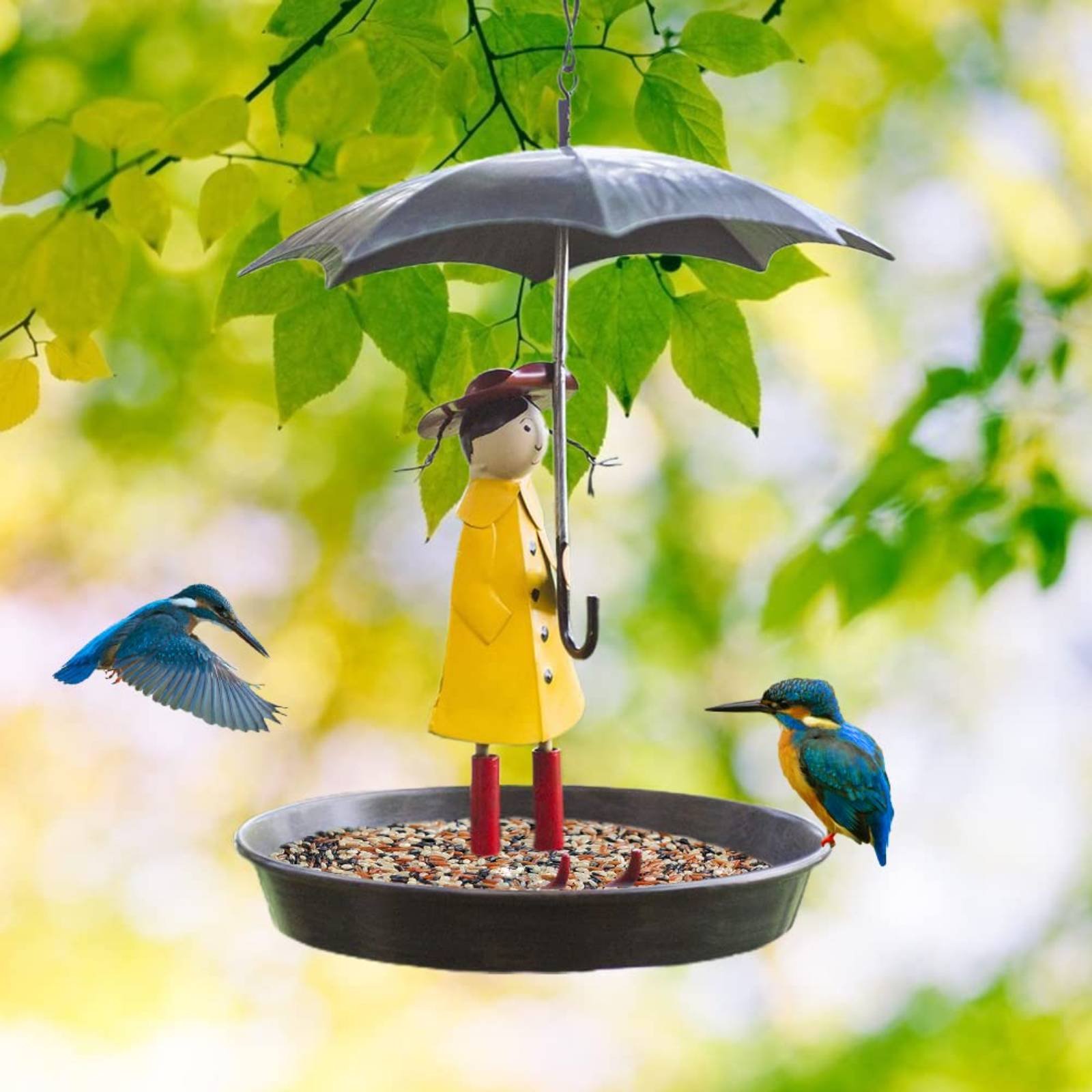 Girl with Umbrella Bird Feeder - Art Crafting recensie en prijs