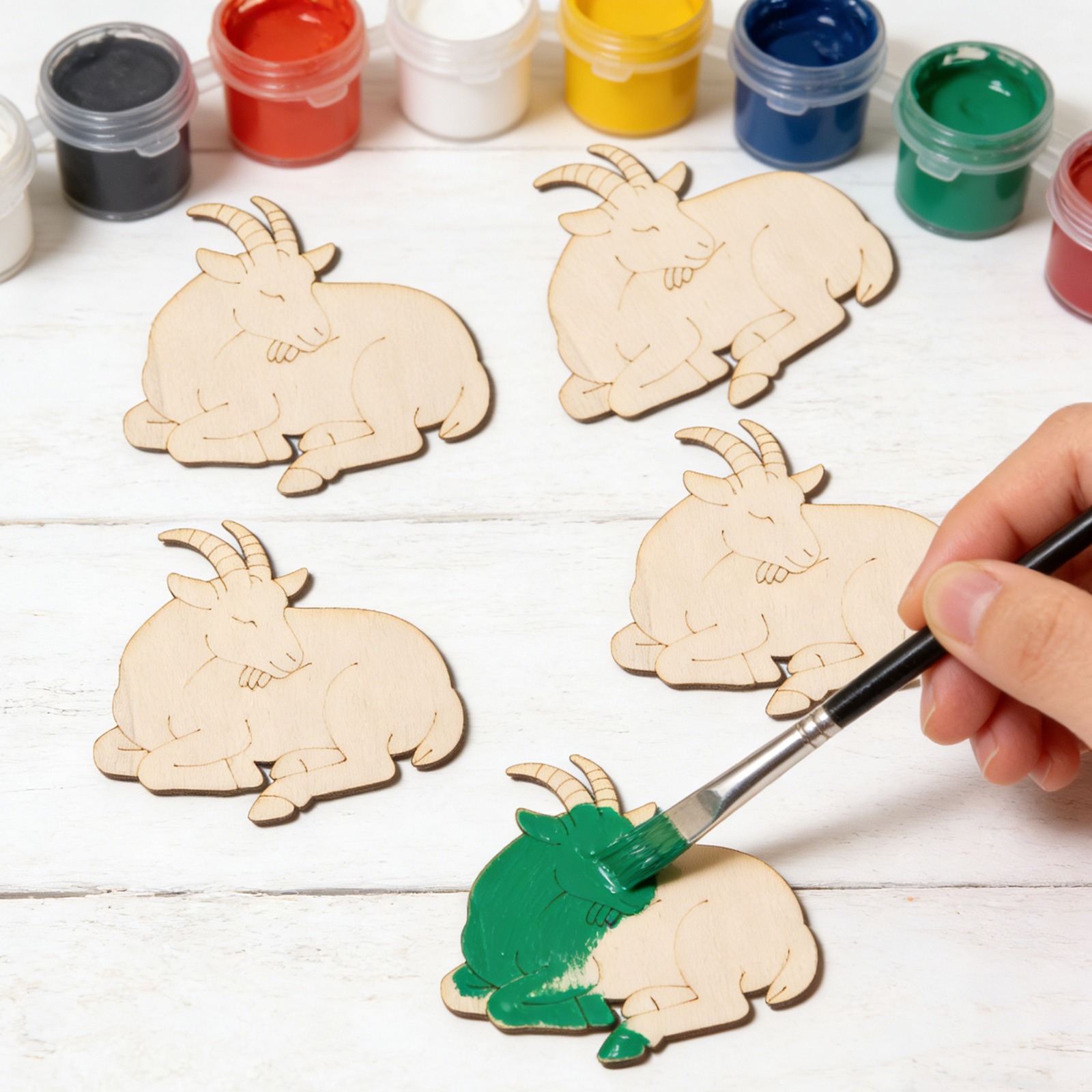 10pcs/set Unfinished Wood Shee - Art & Craft On Wild Animals For Preschoolers recensie en prijs