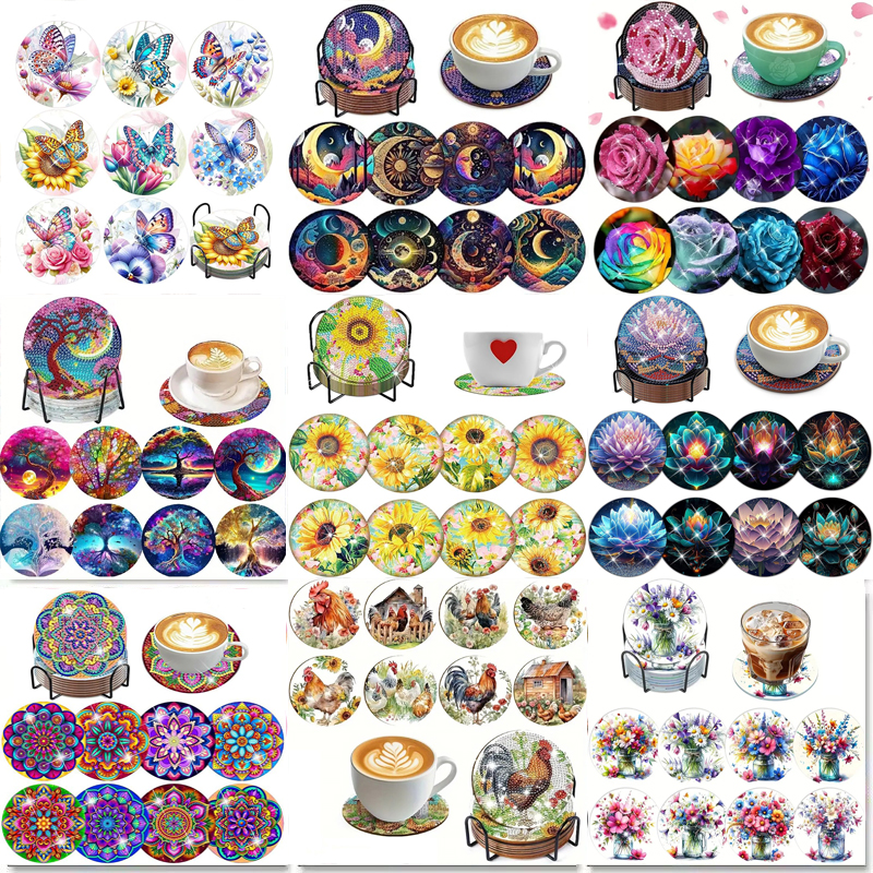 8 pieces of diamond art painti - Art Craft Butterfly recensie en prijs