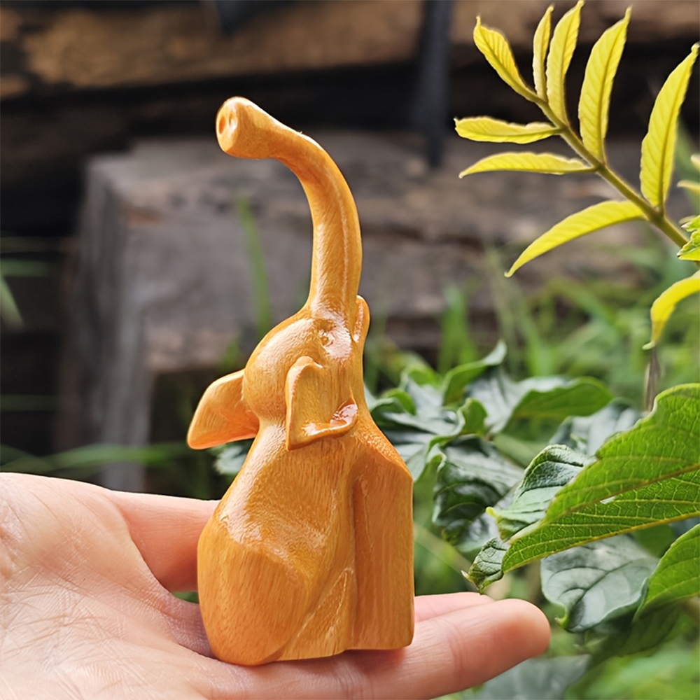 Minimalist Wooden Elephant Orn - Art Craft Elephant recensie en prijs