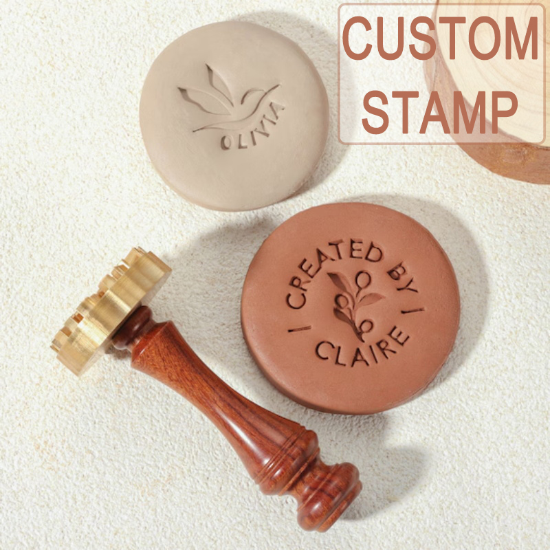 Custom Pottery Stamp for Clay, - Art Craft Logo Design recensie en prijs