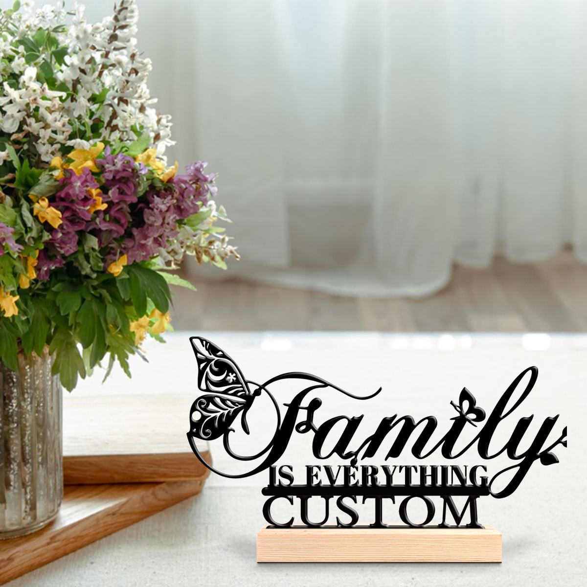 1pc butterfly flower Custom Te - Art Crafting recensie en prijs