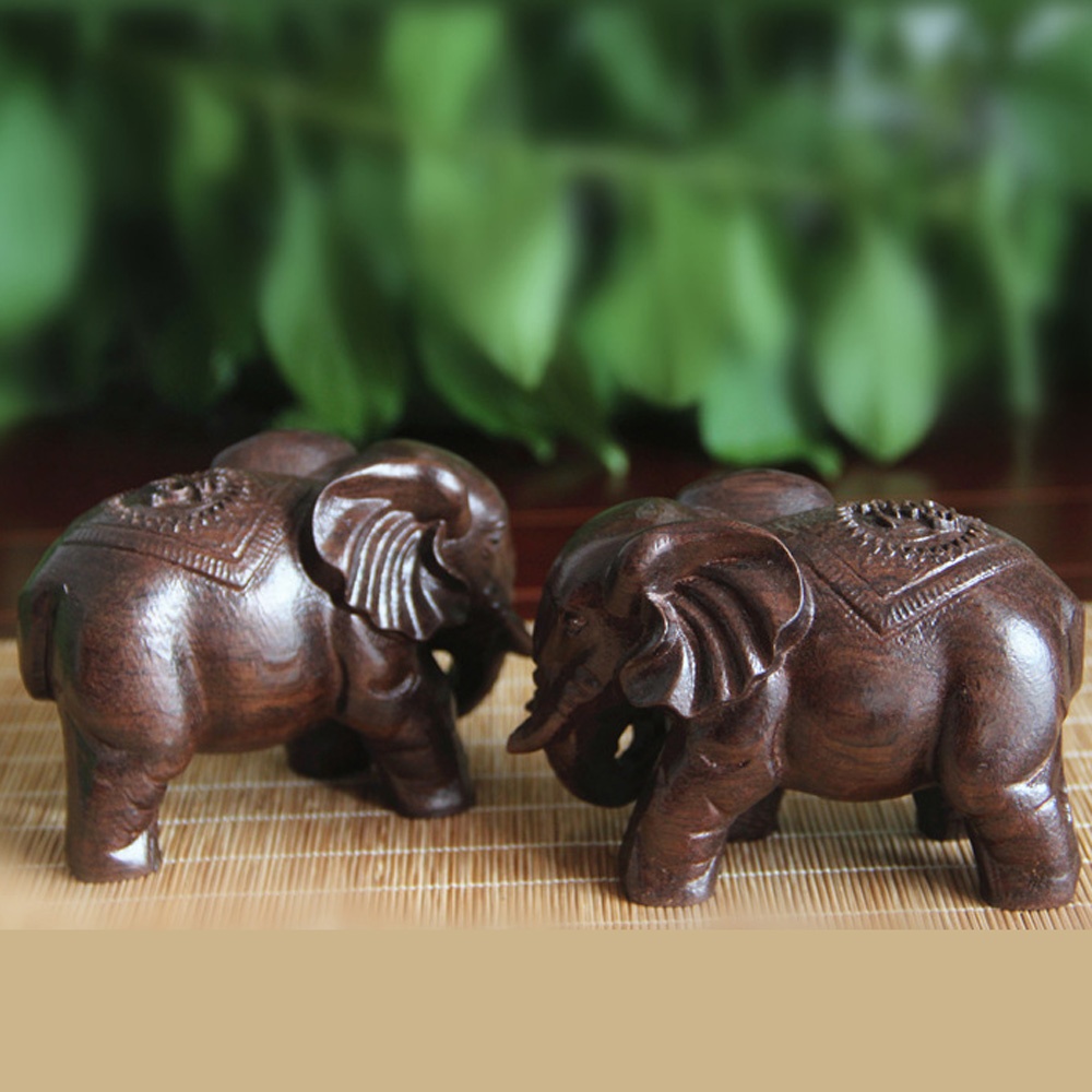 Wooden Elephant Sculpture Deco - Art Craft Elephant recensie en prijs