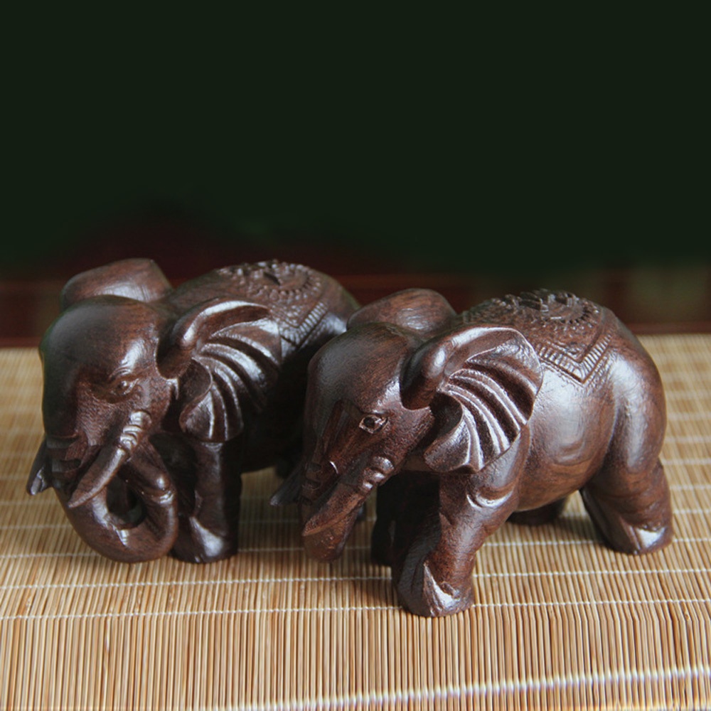 Wooden Elephant Sculpture Deco - Art Craft Elephant recensie en prijs