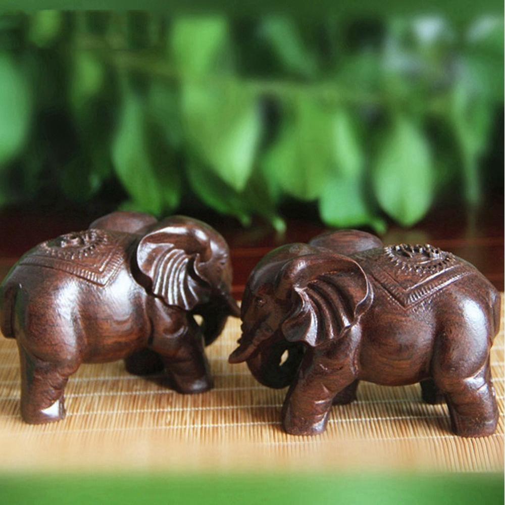 Wooden Elephant Sculpture Deco - Art Craft Elephant recensie en prijs